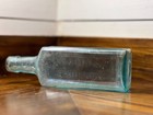 Antique Scotts Emulsion Bottle Cod Liver Oil Medicinal Fish Lime Soda Blue Glass