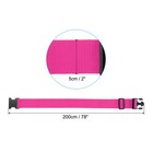 3 Set Luggage Strap With Luggage Tag Loop 78 x2   Rose Red