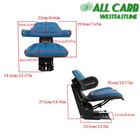 Blue Tractor Suspension Seat For Ford 2000 2600 2610 3000 4000 3600 4600 3910