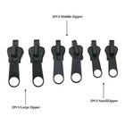 Fix Zipper Zip Slider Repair Instant Kit Removable Rescue Replacement Pack Of 6p