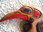 Vintage Native Hummingbird Effigy Carved Wood Plaque   Nice