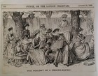 Punch Cartoon 1885 Antique Original Rare Vhtf Etch Fashion Artist Humour Romance