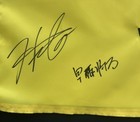 Hideki Matsuyama Shota Hayafuji Signed Autographed Memorial Golf Flag Psa dna