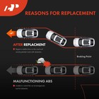 A-premium 4pcs Front   Rear Abs Wheel Speed Sensor Compatible With Subaru Mod   