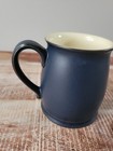 Denby Harlequin Tudor Mug Matte Dark Blue Coffe Mug Tea Mug Hot Cold Beverages