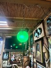 New Fiberglass Float Lamp W green Led Bulb Smokin Tikis Oceanic  2