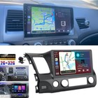 Apple Carplay For Honda Civic 2006-2011 Car Stereo Radio Android 13 Gps W camera