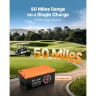 48v 105ah Golf Cart Lithium Battery With 20a Charger For Rv Boat Trolling Motor