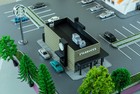 Ho Scale Modern Coffee Shop