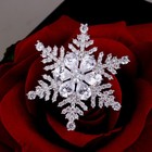 Christmas Crystal Snowflake Brooch Pin Pendant Made With Swarovski Elements