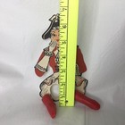 Vintage Dancing Finger Paper Dolls Finger Puppet Colonial Soldier Hamilton Red