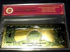 99 9  24k Gold 1899  1 Silver Certificate Bill Us Banknote Pvc Sleeve W Coa