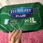 Fitright Plus Size Xxl Adult Disposable Incontinence Briefs New Sealed