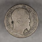1859 Danish West Indies Silver 5 Cents