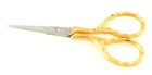 Embroidery Stitch Scissors Fine Point Sharp Blades Gold Plated Handle Size 4inch