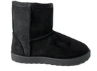 Girls Kids Winter Faux Fur Inside Warm Boots Mid Calf Dress Boots Stick On Size