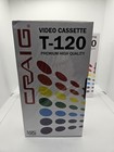 Craig Blank T-120 3 Pk Premium High Quality Vhs Video Cassette Tapes New Sealed