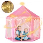 Princess Tent Girls Large Playhouse Kids Castle Play Tent With Star Lights Toy