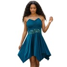 Safe   Sound Teal Adult X-large Dance Costume Ballet Lyrical Dress   Shorts New