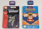 Lot Of 19 Leappad Books cartridges Batman Superman Monsters Inc Scooby Nemo Pooh