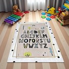 Abc Rug Educational School Decor Alphabet Carpet For Nursery Kids Playroom Mat