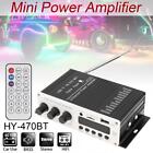 Stereo Audio Amplifier Bluetooth Home Amp Fm Radio  Usb  Sd Mp3 Aux With Remote