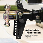 2   Receiver 6  Rise drop Adjustable Tow Trailer Hitch Ball Mount W lock 15000lb