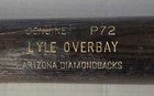 Lyle Overbay Arizona Diamondbacks Signed Autograph Game Used Baseball Bat Jsa