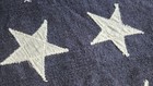 Antique 48 Star American Flag Hand Made Wool Sewn Stars 30  Wide X 54 length