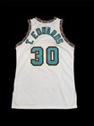 Vancouver Grizzlies Edwards Game Worn Used Jersey Nba Champion 48 2