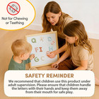 Silicone Alphabet Magnetic Letters  26 Uppercase Abc Fridge Magnets For Toddlers