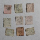 Lot Of 9 Great Britain King Edward Vii Half Penny One Penny Stamps Used