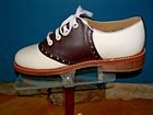 Muffy s Brown white Leather Sole Swing Saddle Shoes Women s Sizes 5-12  335 