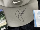 Memorial Tournament Signed Flag And Visor Signed By Jack Nicklaus