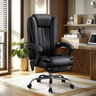 6 Points Massage Office Chair With Heat 500lbs Big And Tall Office Chair With Fo