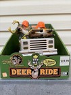 Gemmy Deer Ride Animated Jeep Hunters Singing Deer Lights Up Plays Music  read 
