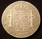 1805 Mexico Mo F t  8 Reales Silver Coin Large Carolus Iiii