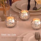 12 Silver Mercury Glass Votive Candle Holders 2  Antique Tealight Wedding Decor