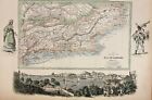 East Coast Of South America Brazil  Middle Provinces Rio De Janeiro 1860 Map