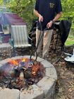 40  Heavy Duty Fire Pit Tools Firewood Tongs Fire Poker Wood Outdoor Bbq Garden