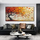 Abstract Autumn Tree Canvas Painting Canvas Wall Art Picture Posters   Prints