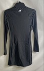 Adidas Women s Ultimate Long Sleeve Quarter Zip Active Dress Black Size Xs Nwt
