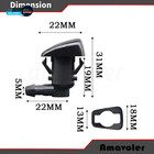 Windshield Washer Nozzles Wiper Spray Kit Replacement Fit For 07-17 Gmc
