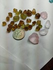 32pc  Assorted Facet Rough Morganite  Garnet 88ct 