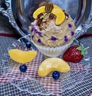 Realistic Faux Fake Food  Fruits Muffin Desserts Plate Display Stage Movie Prop