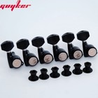 Guyker 6r Black Guitar Locking Tuners Electric Guitar Machine Heads Tuner Metal