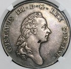 1776 Ngc Xf Det Sweden Silver Riksdaler Large Cross Dav-1735 Coin  20111801d 