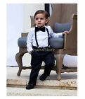 New Children Kids Boys Girls Suspender   Bowtie Matching Colors Set New