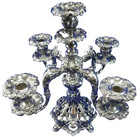 Reed   Barton 800 Silverplate Renaissance Candelabra 5-light Candle Holder