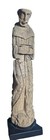 Rare 1200s   1300s Spanish Colonial Santos     Franciscan Monk Statue